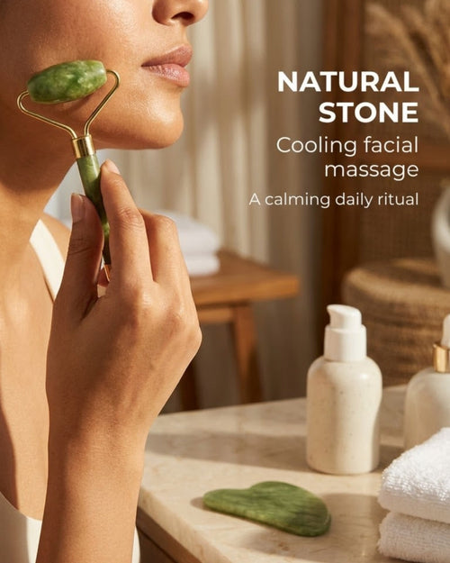 EaseDaily Gua Sha and Jade Roller Set